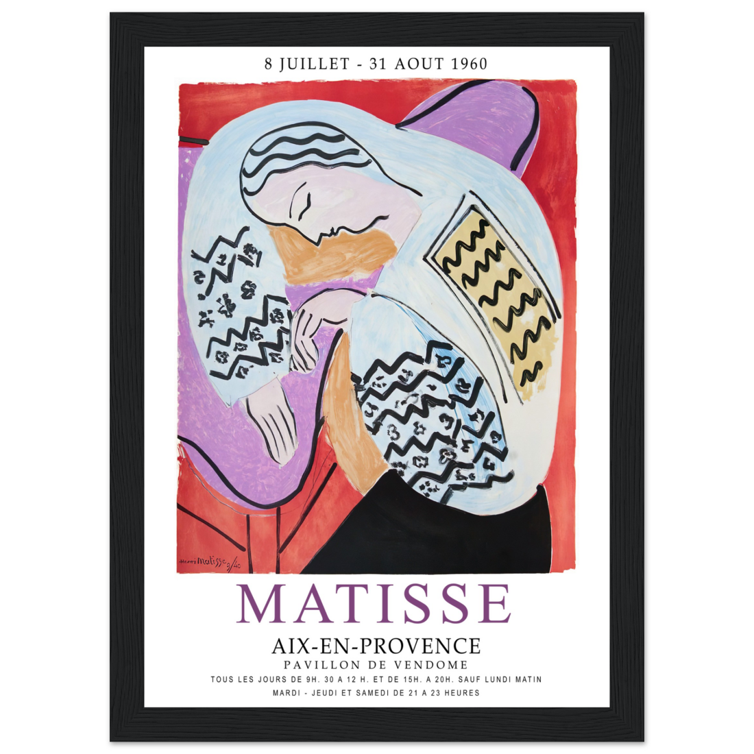 Henri Matisse The Dream - Aix-En-Provence Exhibition Poster-6