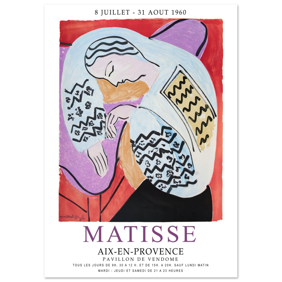 Henri Matisse The Dream - Aix-En-Provence Exhibition Poster-3