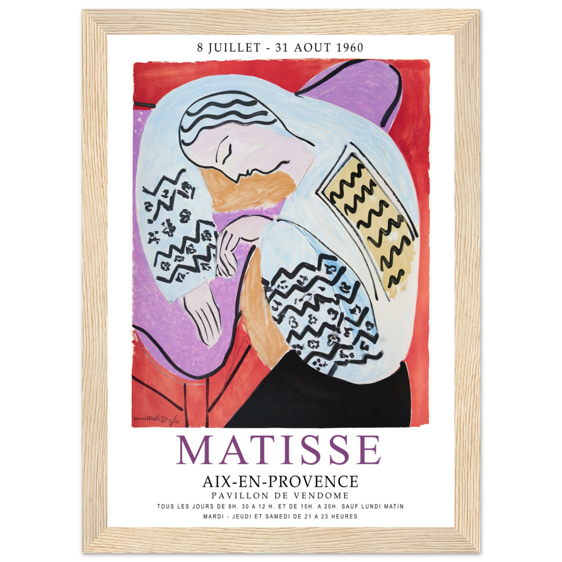 Henri Matisse The Dream - Aix-En-Provence Exhibition Poster-7