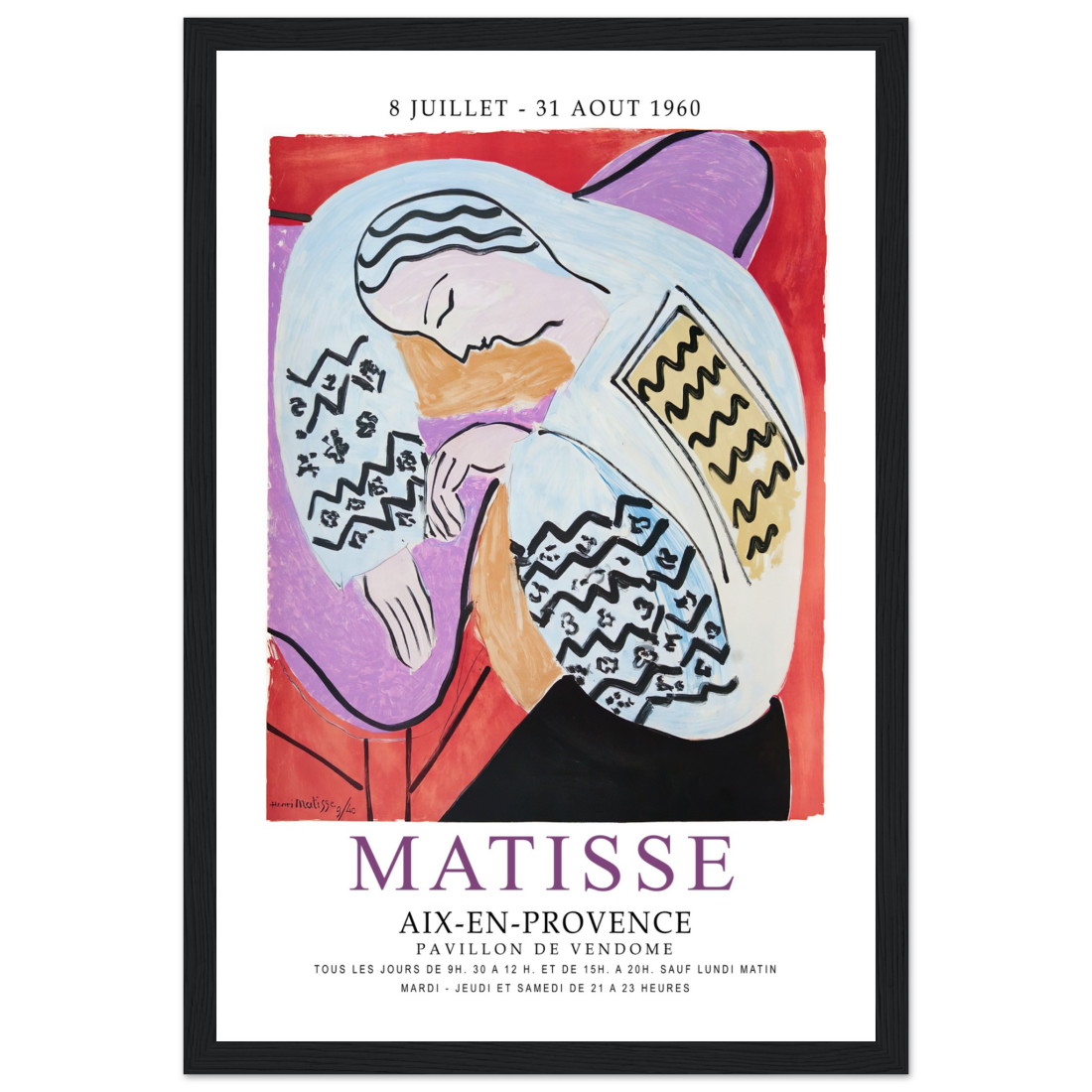 Henri Matisse The Dream - Aix-En-Provence Exhibition Poster-10