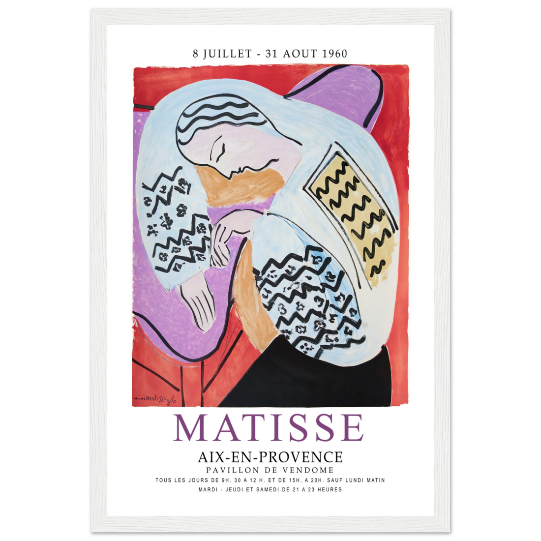 Henri Matisse The Dream - Aix-En-Provence Exhibition Poster-12