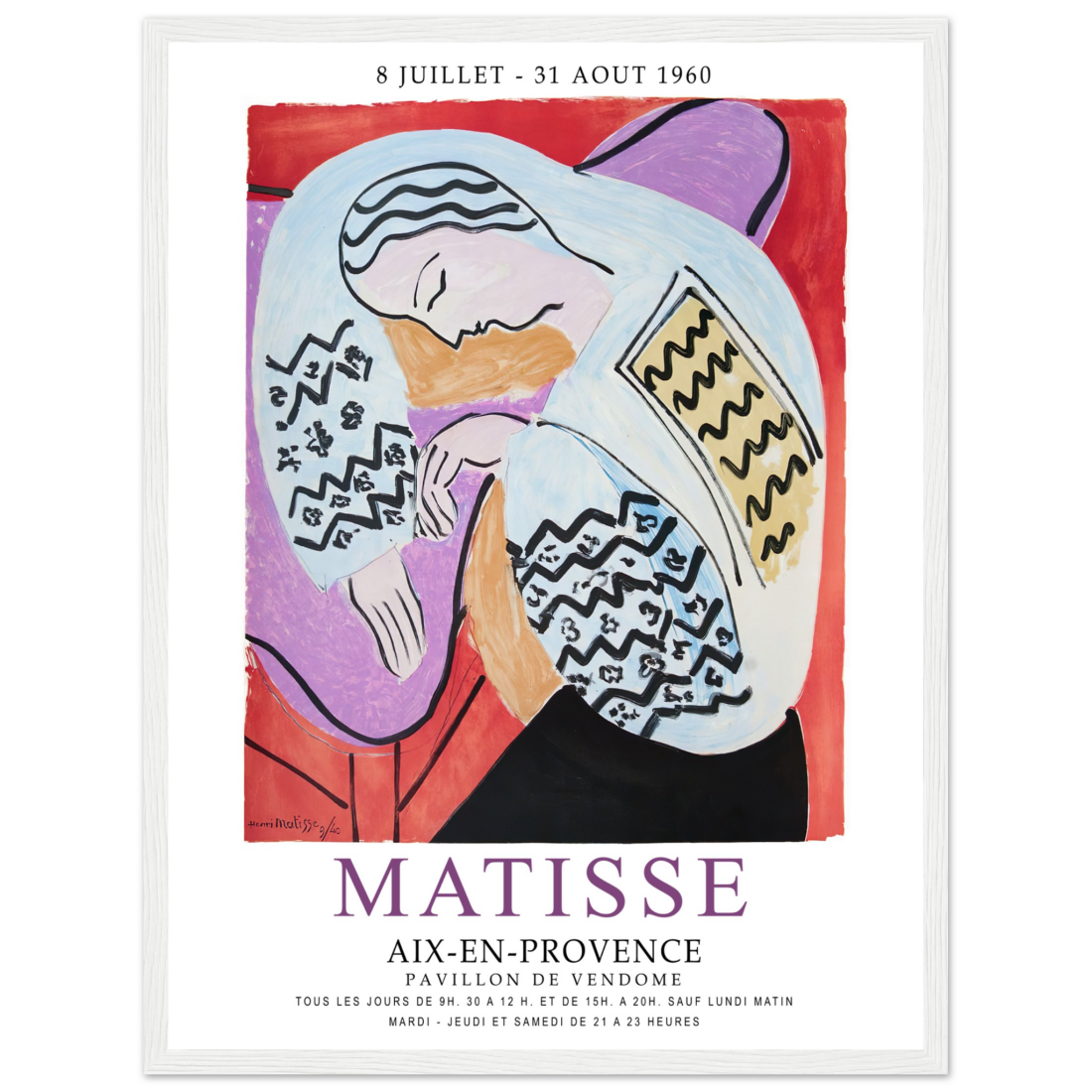 Henri Matisse The Dream - Aix-En-Provence Exhibition Poster-16