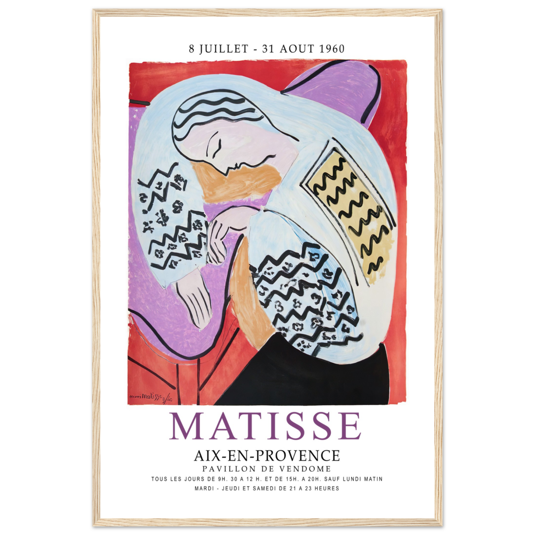 Henri Matisse The Dream - Aix-En-Provence Exhibition Poster-19