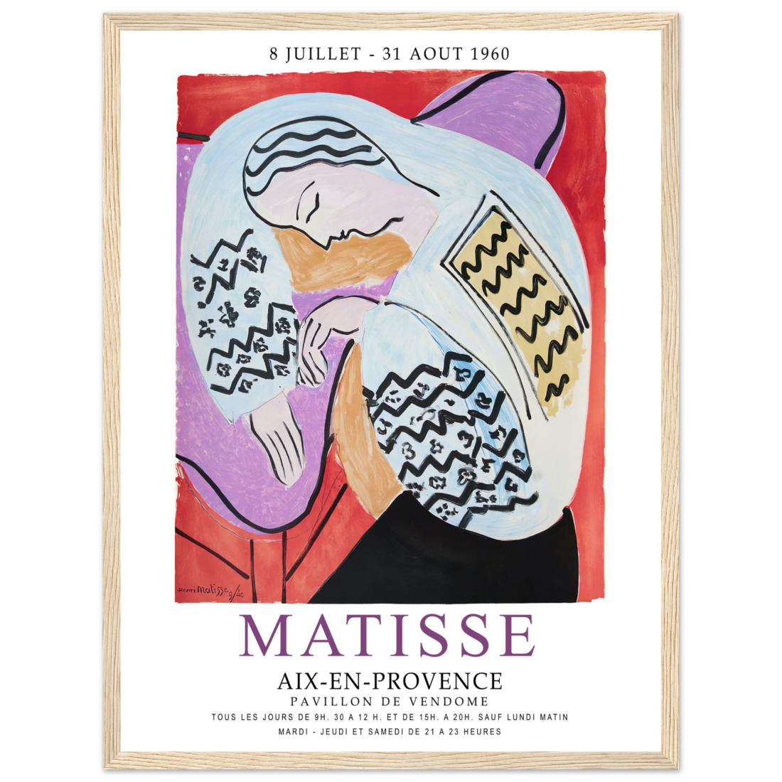 Henri Matisse The Dream - Aix-En-Provence Exhibition Poster-15