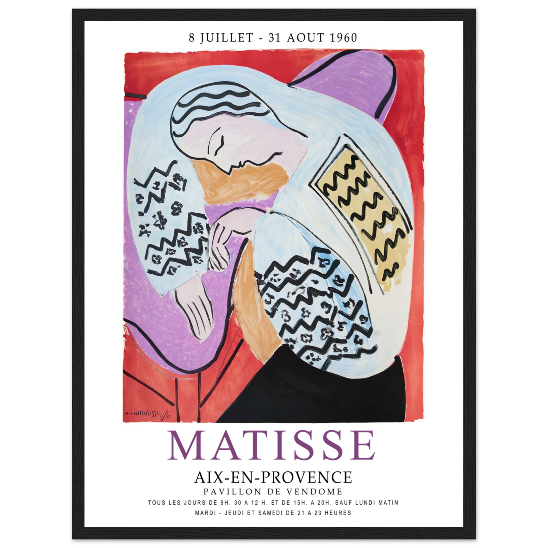 Henri Matisse The Dream - Aix-En-Provence Exhibition Poster-14