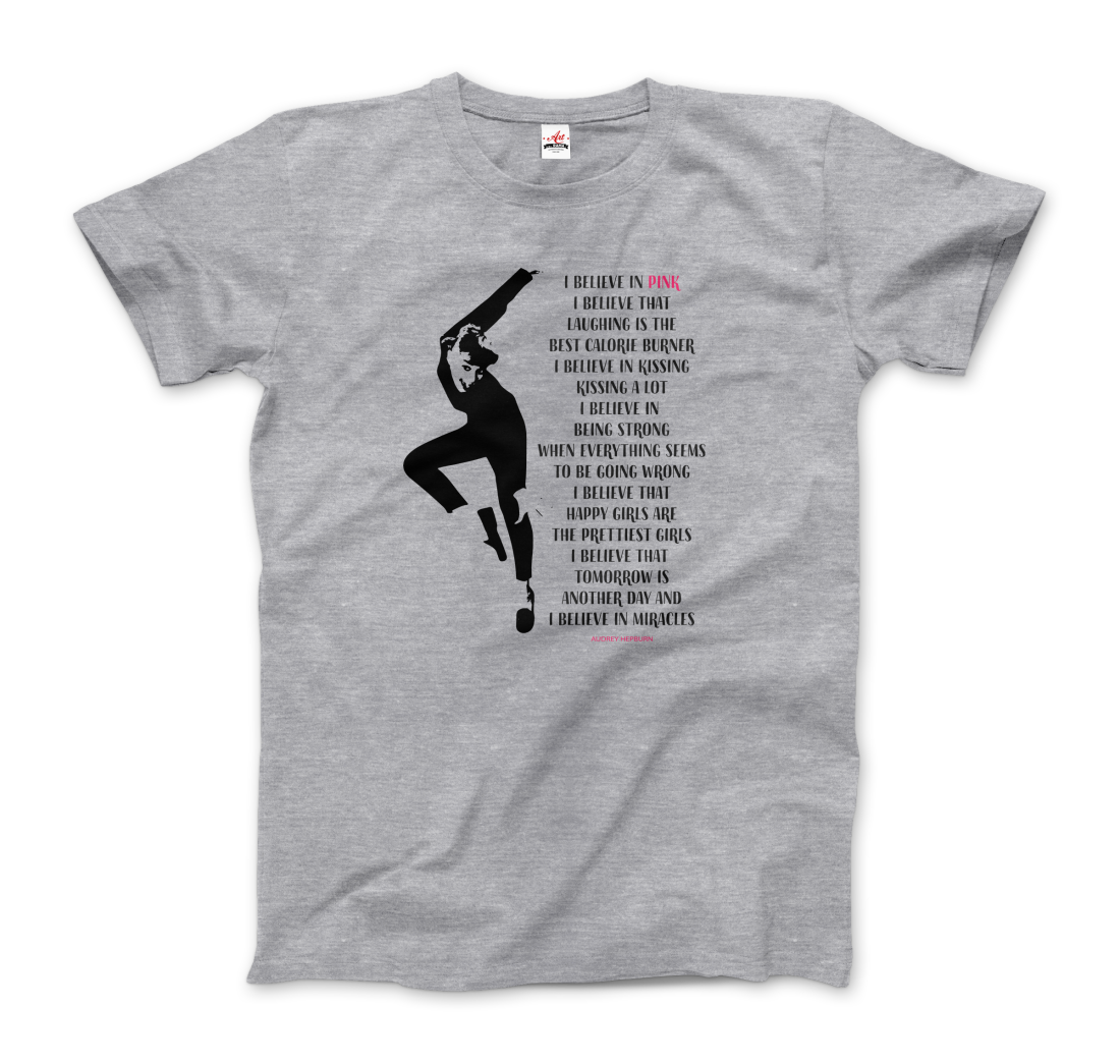 I Believe in Pink Quote T-Shirt-6