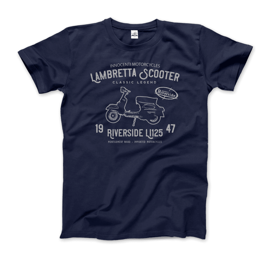 Innocenti Lambretta Scooter Riverside 1947 T-Shirt-7