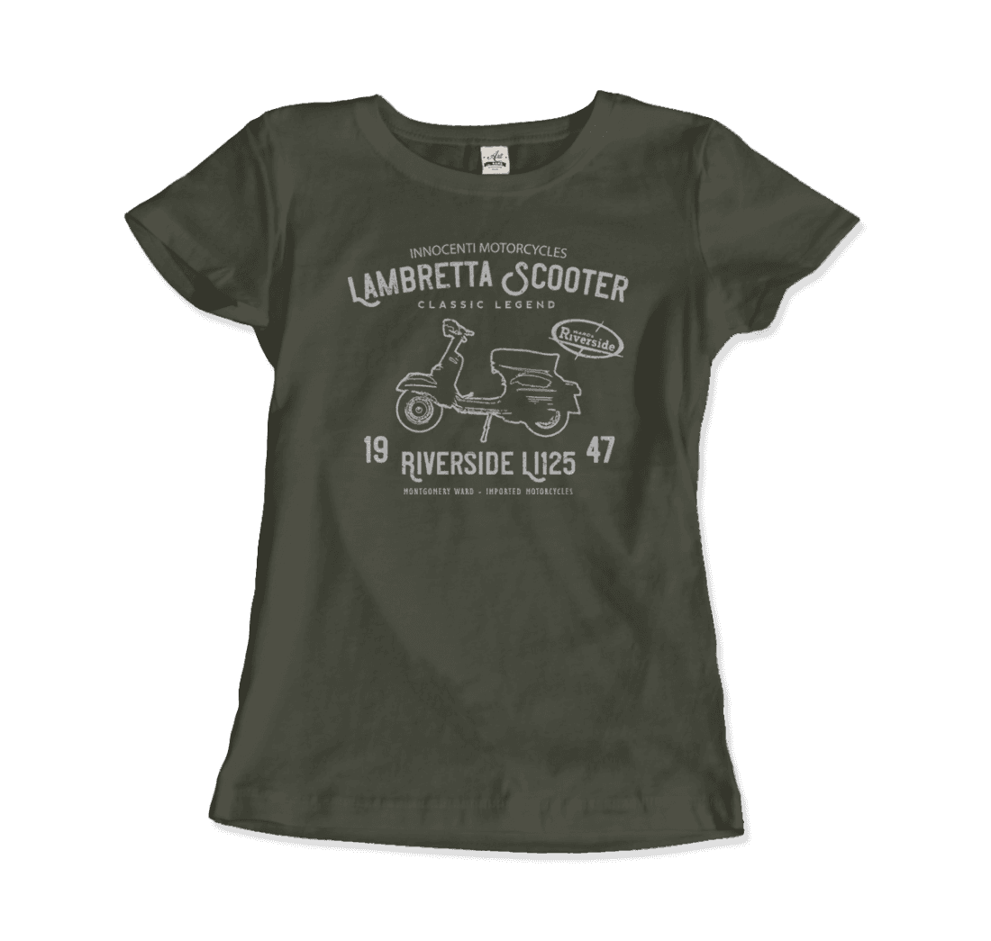 Innocenti Lambretta Scooter Riverside 1947 T-Shirt-15