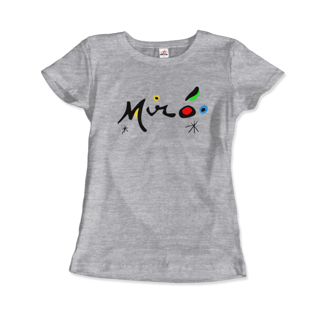 Joan Miro Colorful Signature Artwork T-Shirt-9