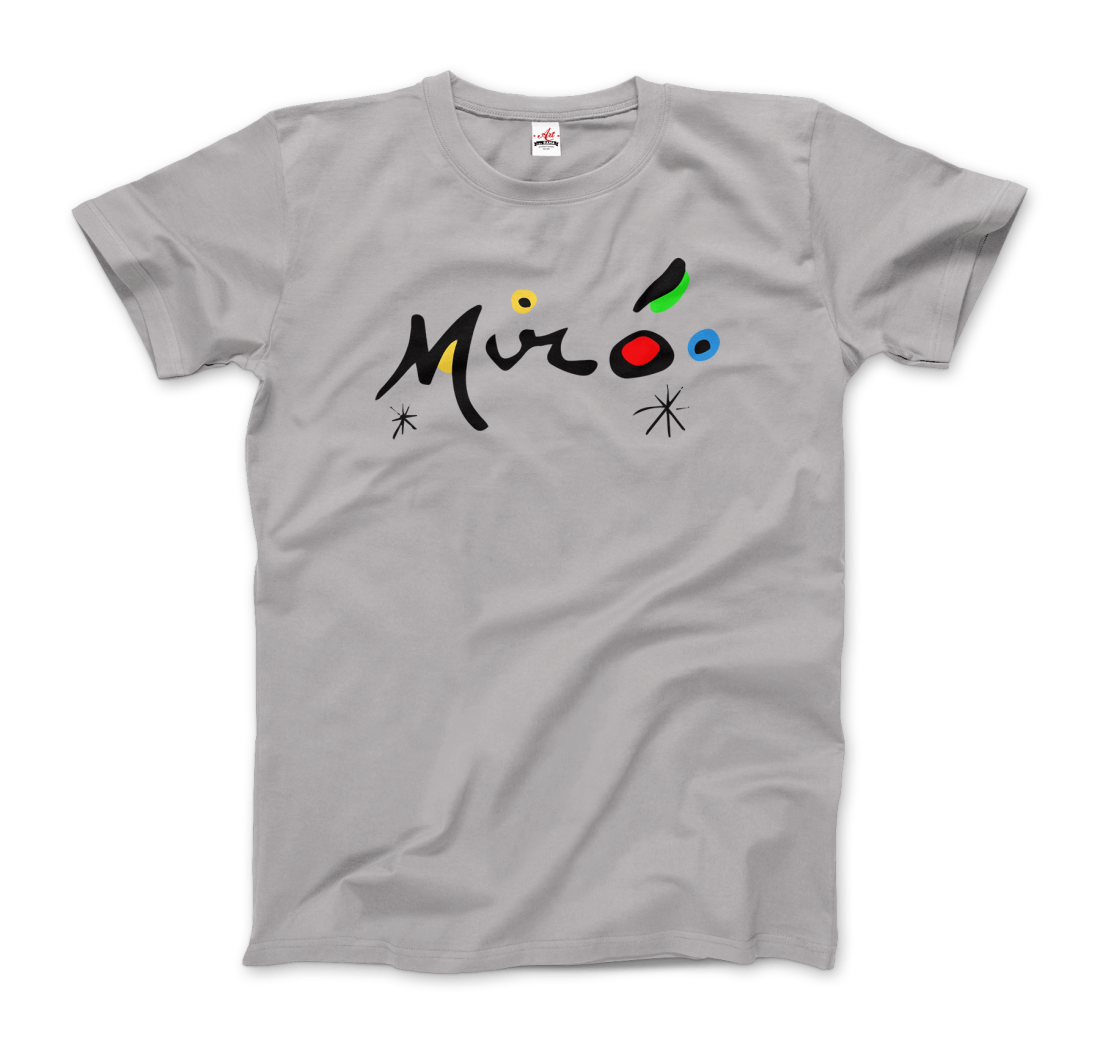 Joan Miro Colorful Signature Artwork T-Shirt-3