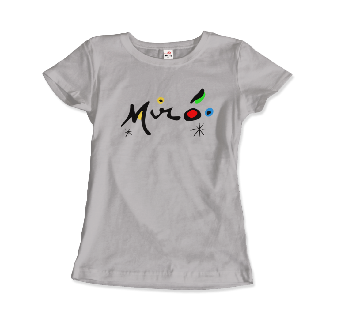 Joan Miro Colorful Signature Artwork T-Shirt-4