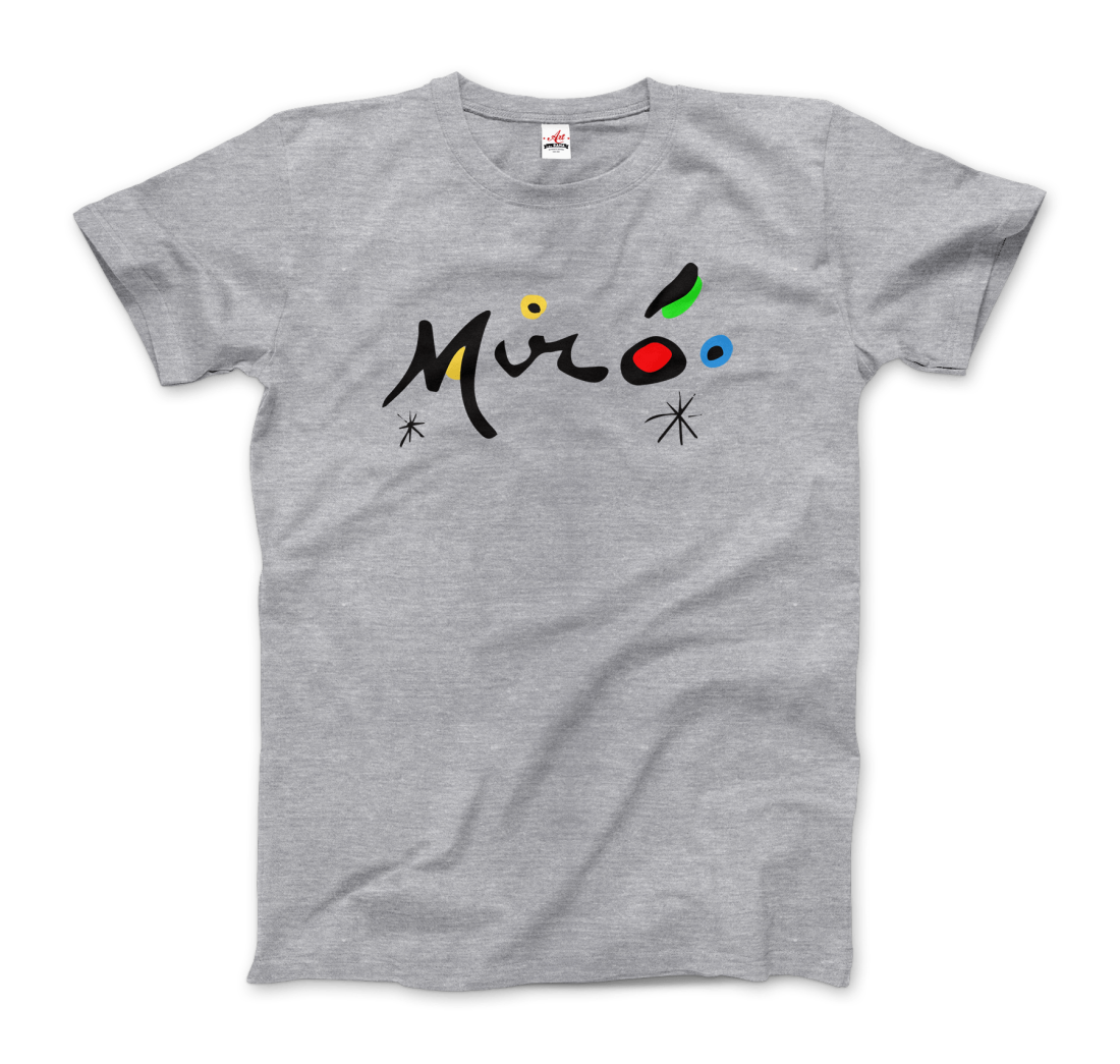 Joan Miro Colorful Signature Artwork T-Shirt-6