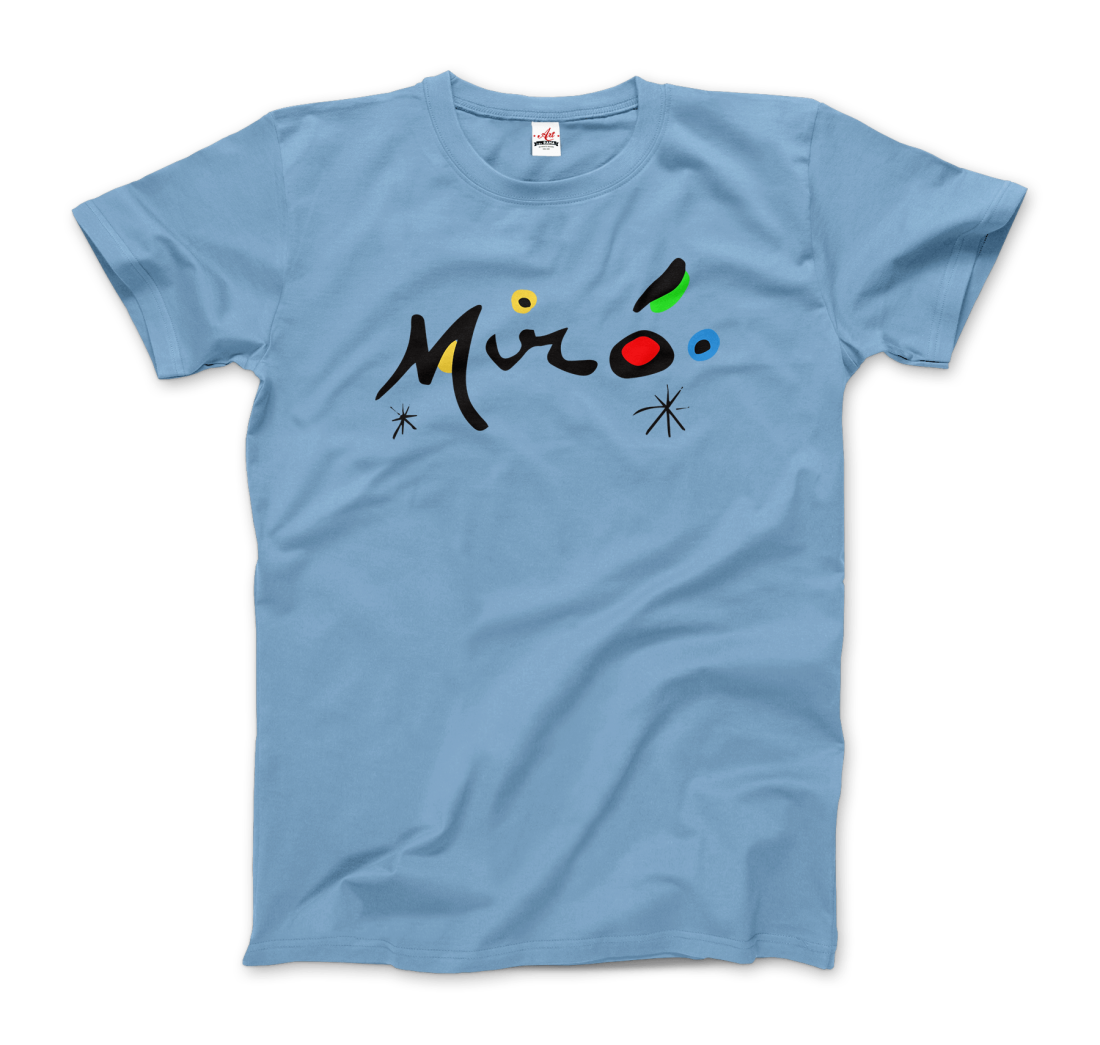 Joan Miro Colorful Signature Artwork T-Shirt-5