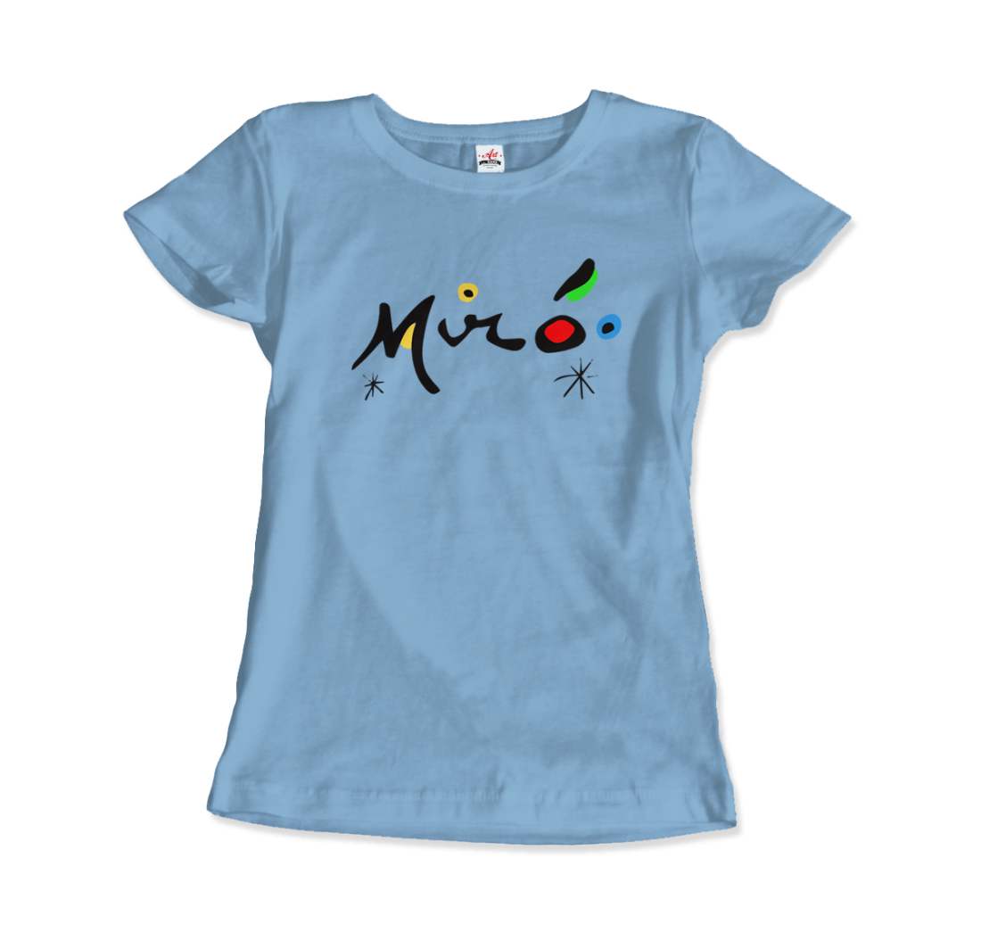 Joan Miro Colorful Signature Artwork T-Shirt-8