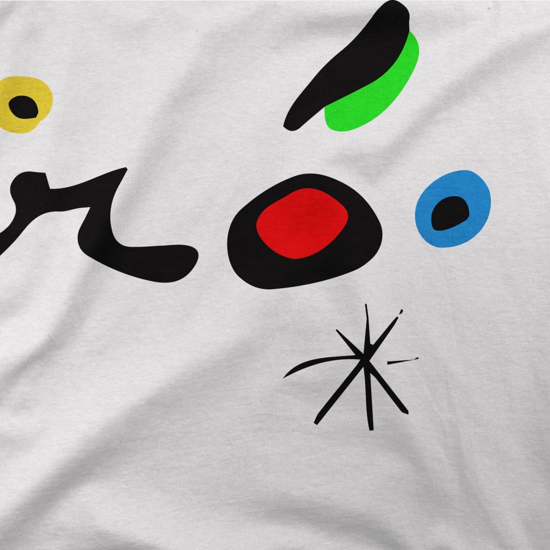 Joan Miro Colorful Signature Artwork T-Shirt-1