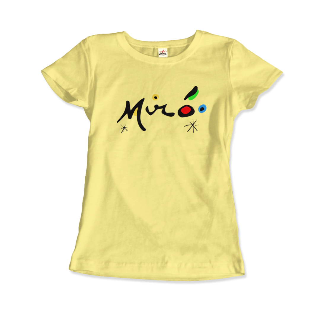 Joan Miro Colorful Signature Artwork T-Shirt-10