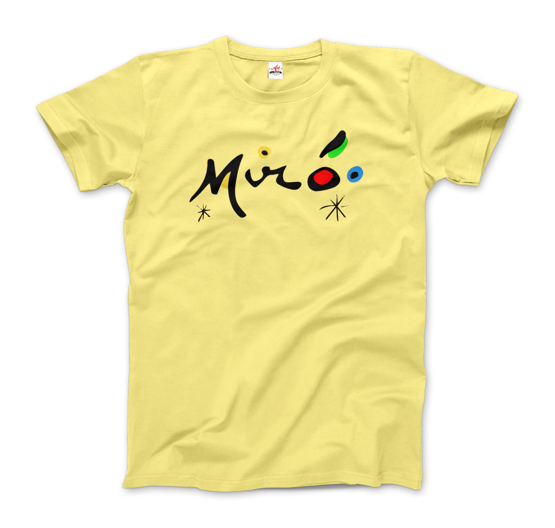 Joan Miro Colorful Signature Artwork T-Shirt-7