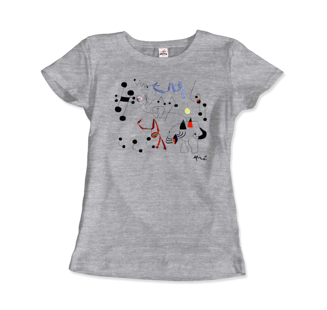 Joan Miro Woman Dreaming of Escape 1945 Artwork T-Shirt-9