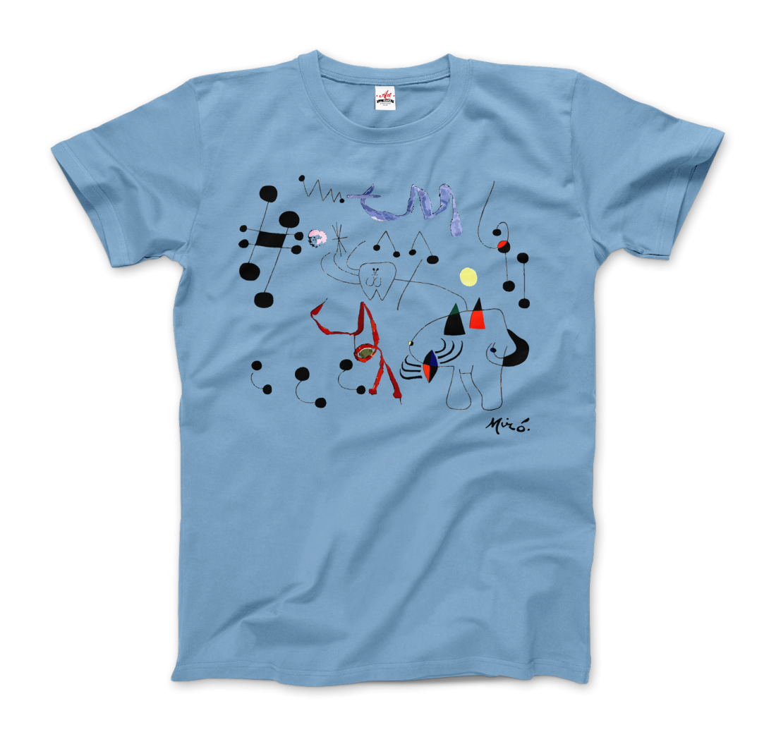 Joan Miro Woman Dreaming of Escape 1945 Artwork T-Shirt-6