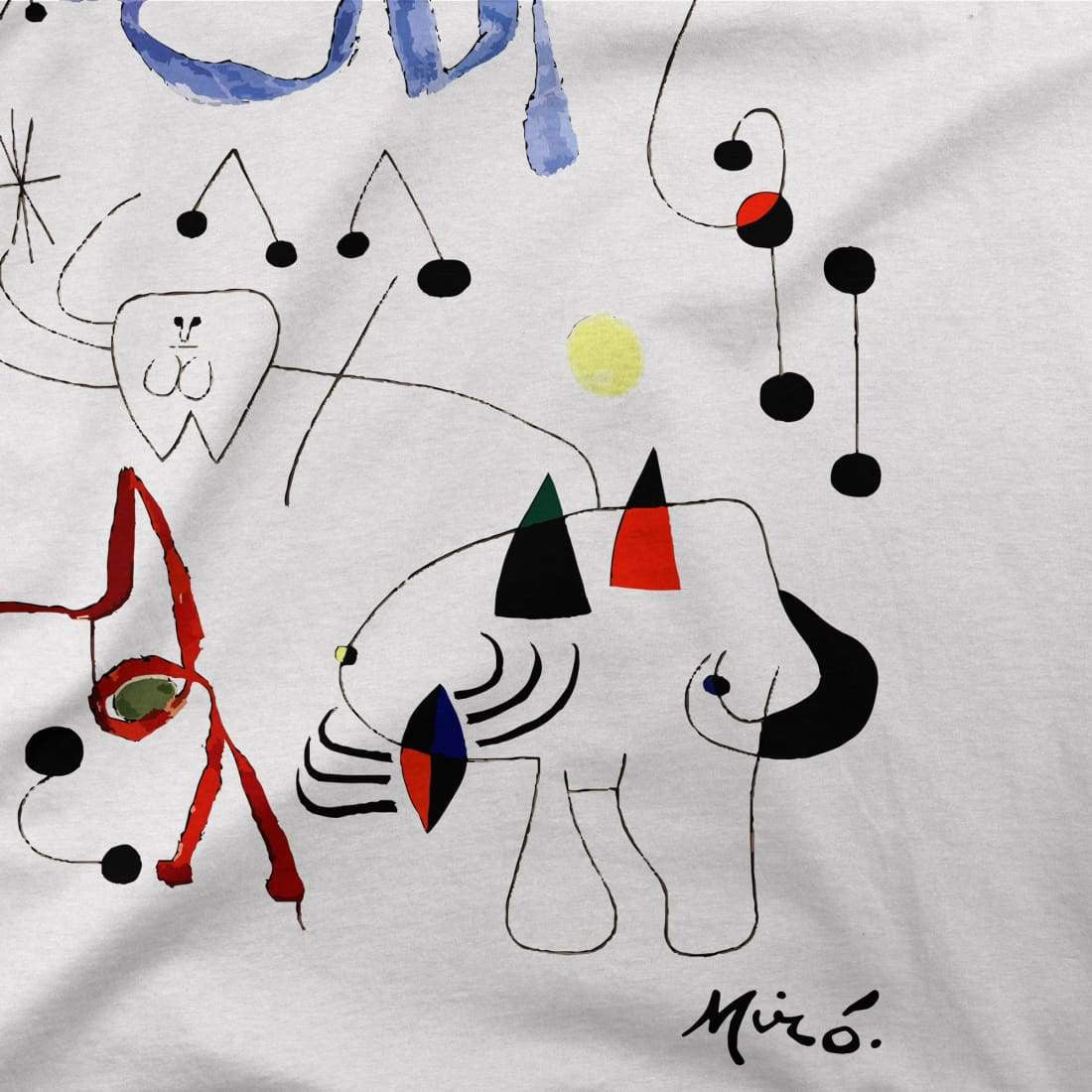 Joan Miro Woman Dreaming of Escape 1945 Artwork T-Shirt-2