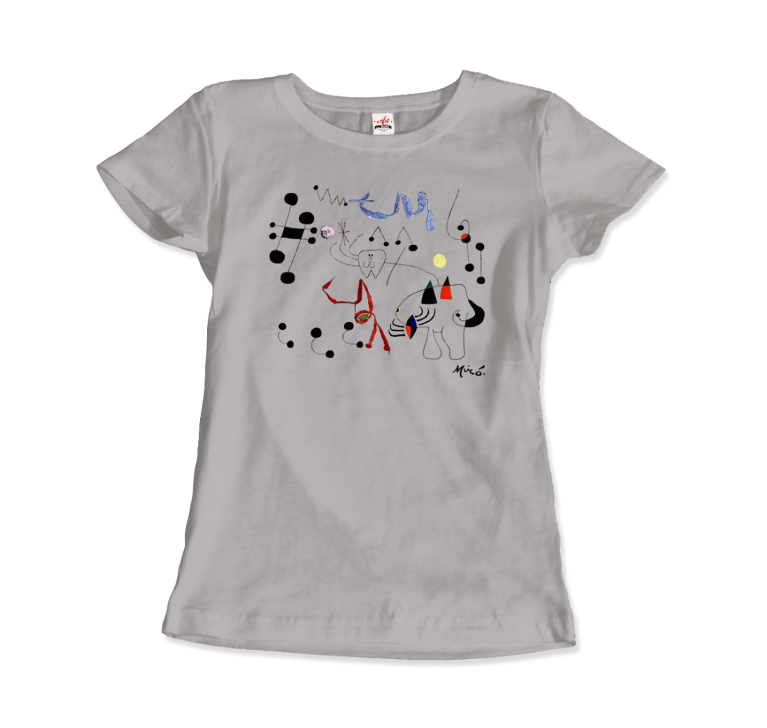 Joan Miro Woman Dreaming of Escape 1945 Artwork T-Shirt-11