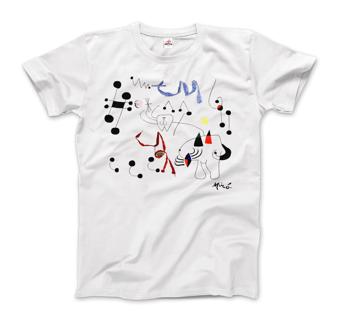 Joan Miro Woman Dreaming of Escape 1945 Artwork T-Shirt-0