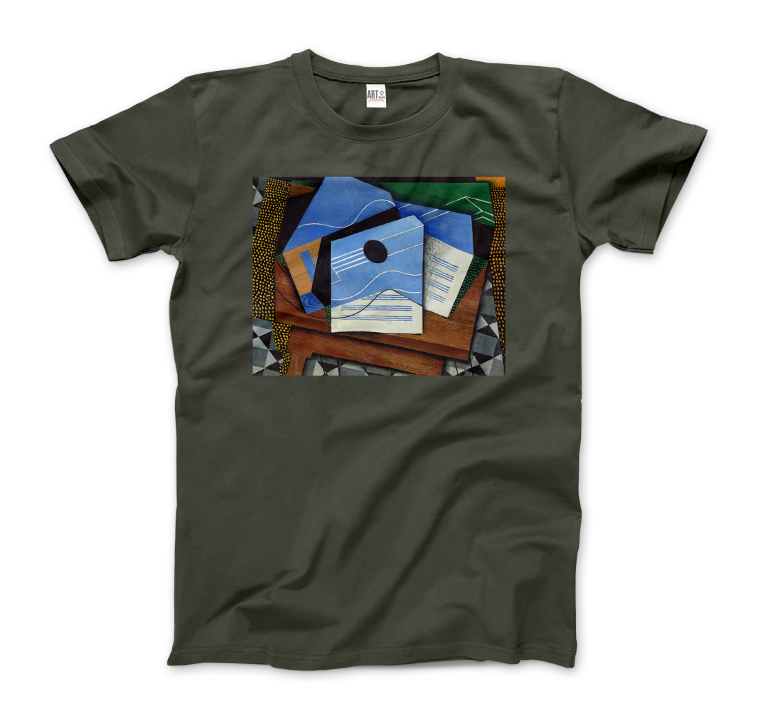 Juan Gris - Guitar on a Table, 1915 Artwork T-Shirt-7