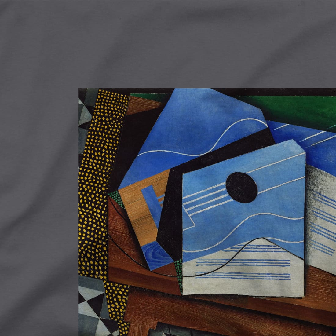 Juan Gris - Guitar on a Table, 1915 Artwork T-Shirt-1