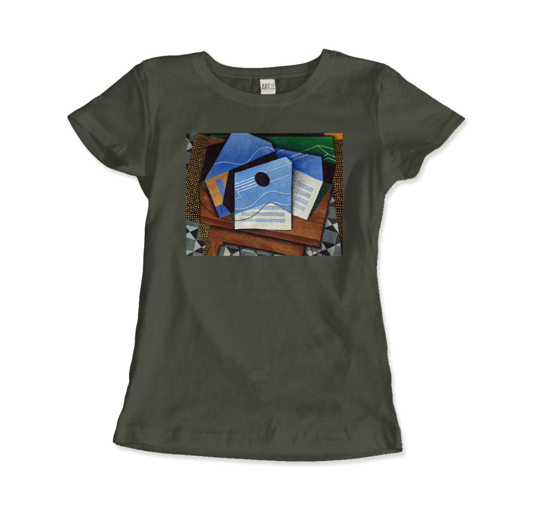 Juan Gris - Guitar on a Table, 1915 Artwork T-Shirt-11