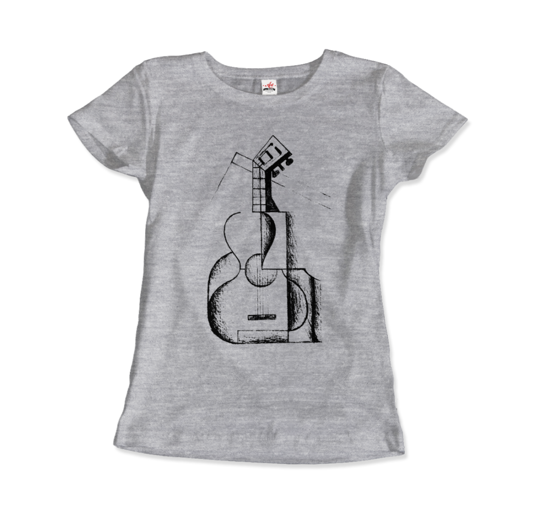 Juan Gris The Guitar 1912 Artwork T-Shirt-2