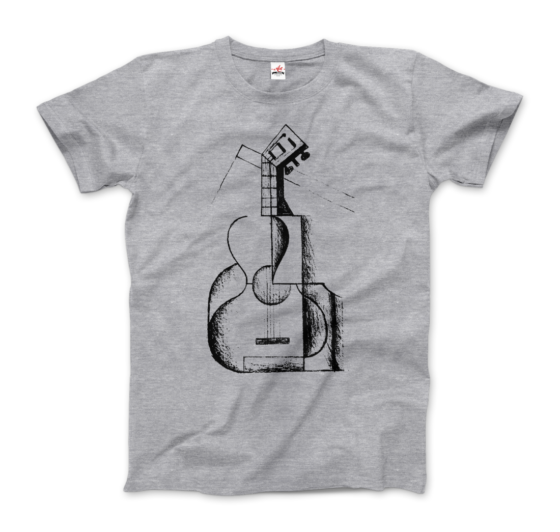 Juan Gris The Guitar 1912 Artwork T-Shirt-0