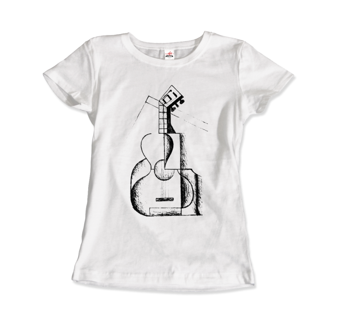 Juan Gris The Guitar 1912 Artwork T-Shirt-4