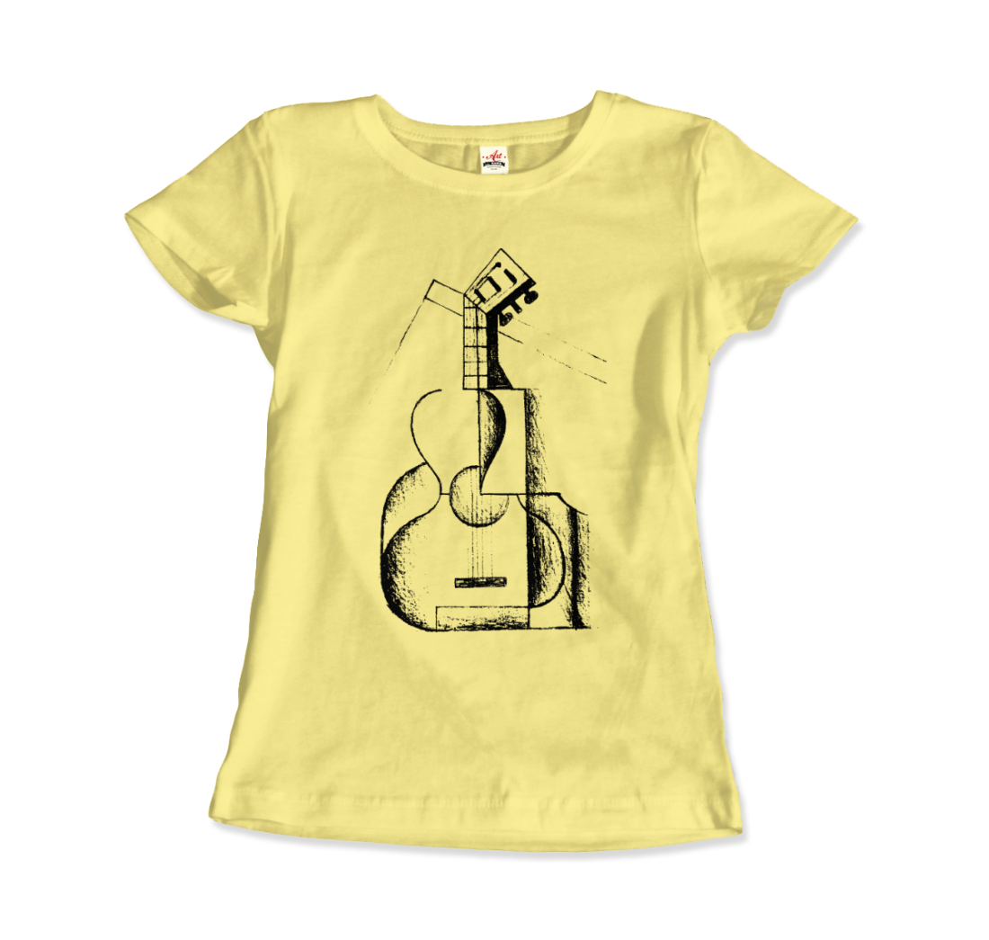 Juan Gris The Guitar 1912 Artwork T-Shirt-7