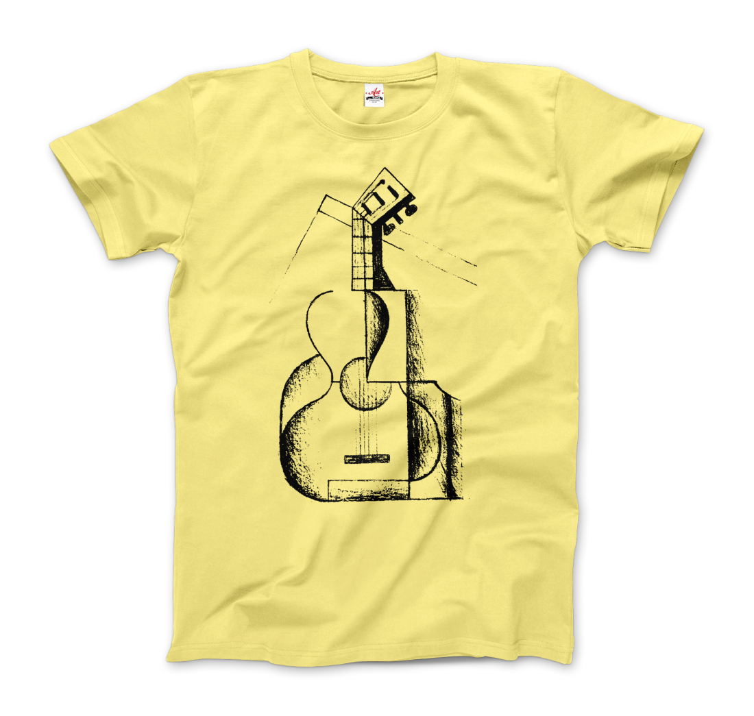 Juan Gris The Guitar 1912 Artwork T-Shirt-5