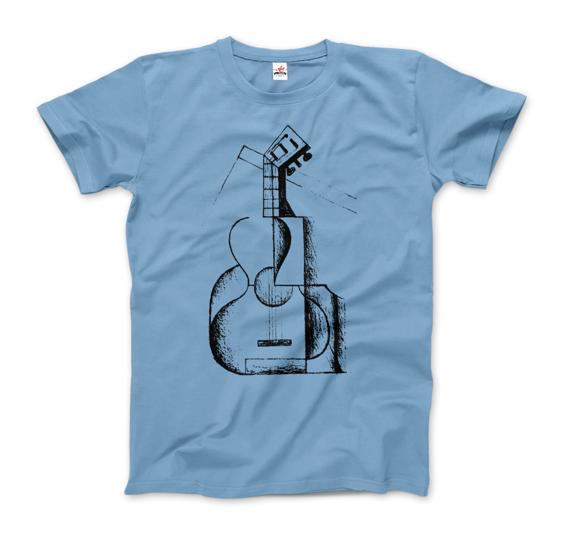 Juan Gris The Guitar 1912 Artwork T-Shirt-6