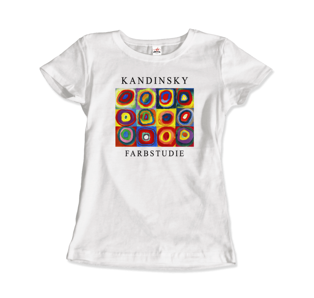 Kandinsky Farbstudie - Color Study, Squares with Concentric Circles, 1913 Artwork T-Shirt-3