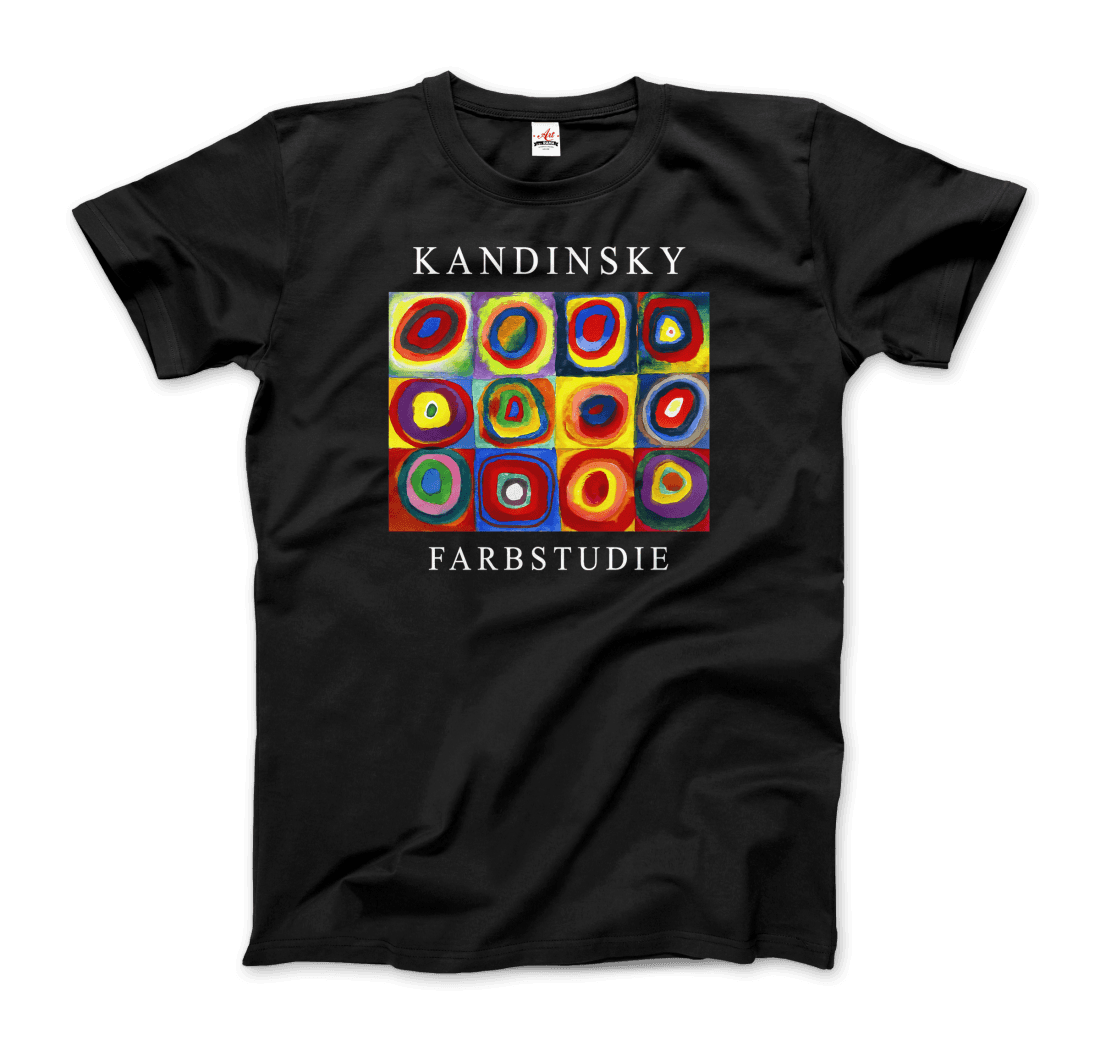 Kandinsky Farbstudie - Color Study, Squares with Concentric Circles, 1913 Artwork T-Shirt-0