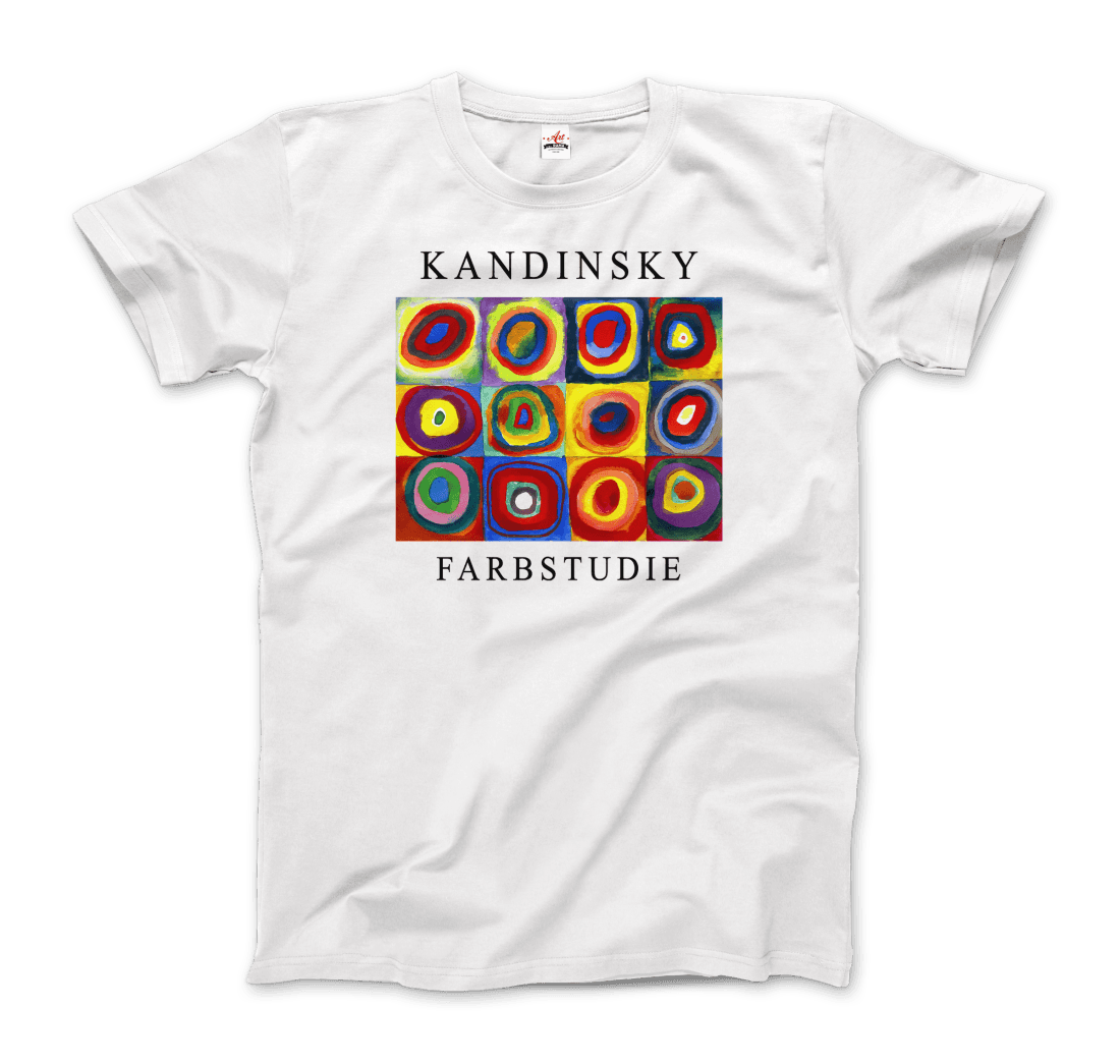 Kandinsky Farbstudie - Color Study, Squares with Concentric Circles, 1913 Artwork T-Shirt-2