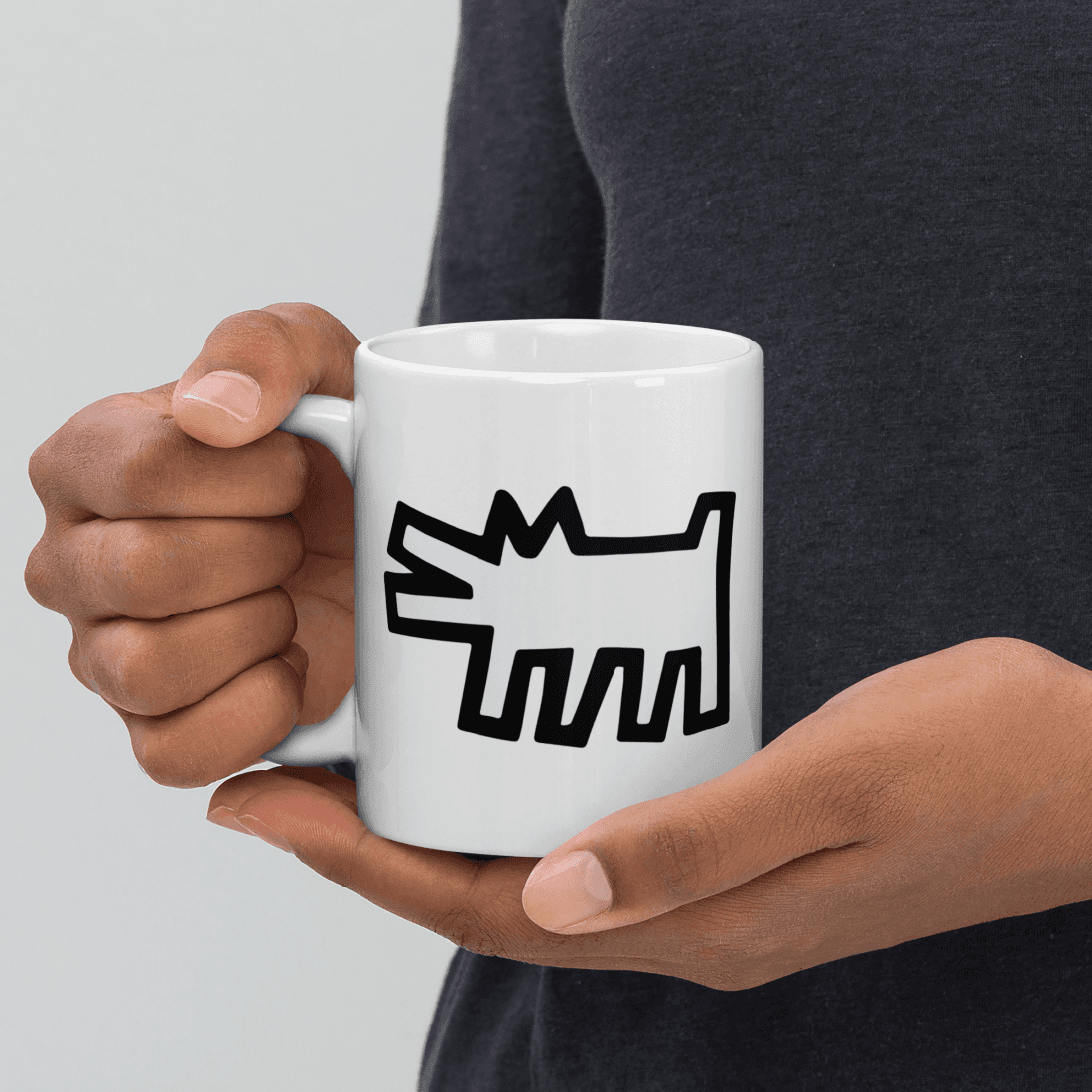 The Barking Dog Icon, 1990 Street Art Mug-3