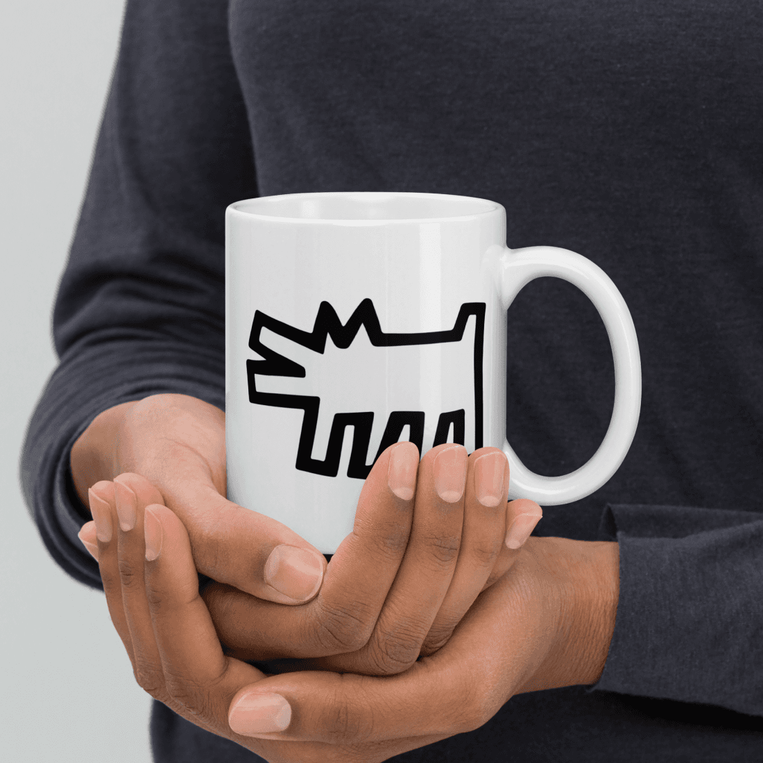 The Barking Dog Icon, 1990 Street Art Mug-4