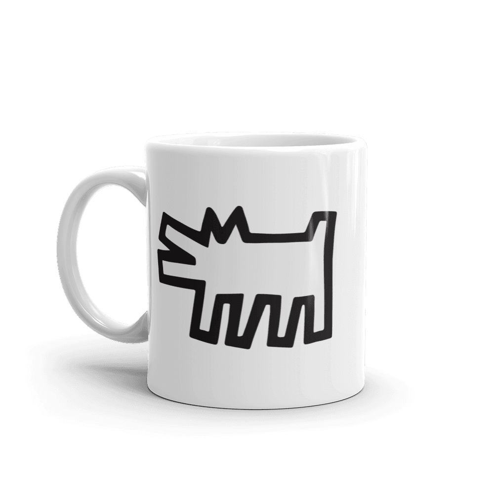 The Barking Dog Icon, 1990 Street Art Mug-0