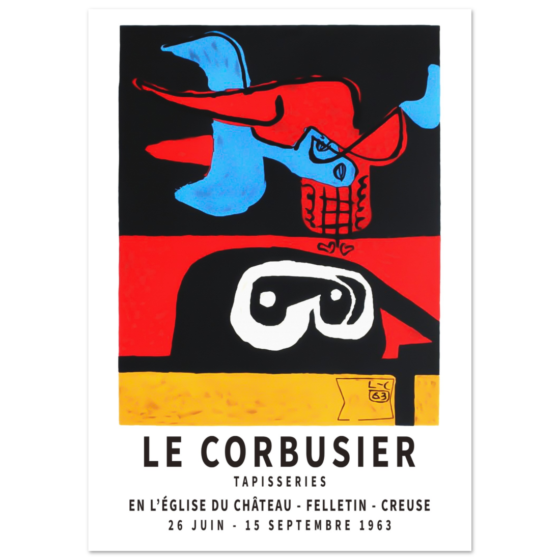 Le Corbusier 1963 Exhibition Artwork Poster-2