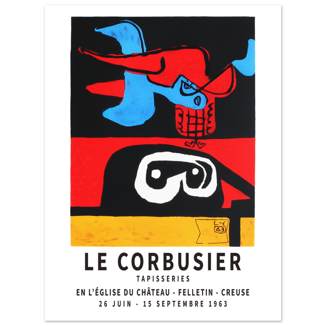 Le Corbusier 1963 Exhibition Artwork Poster-11