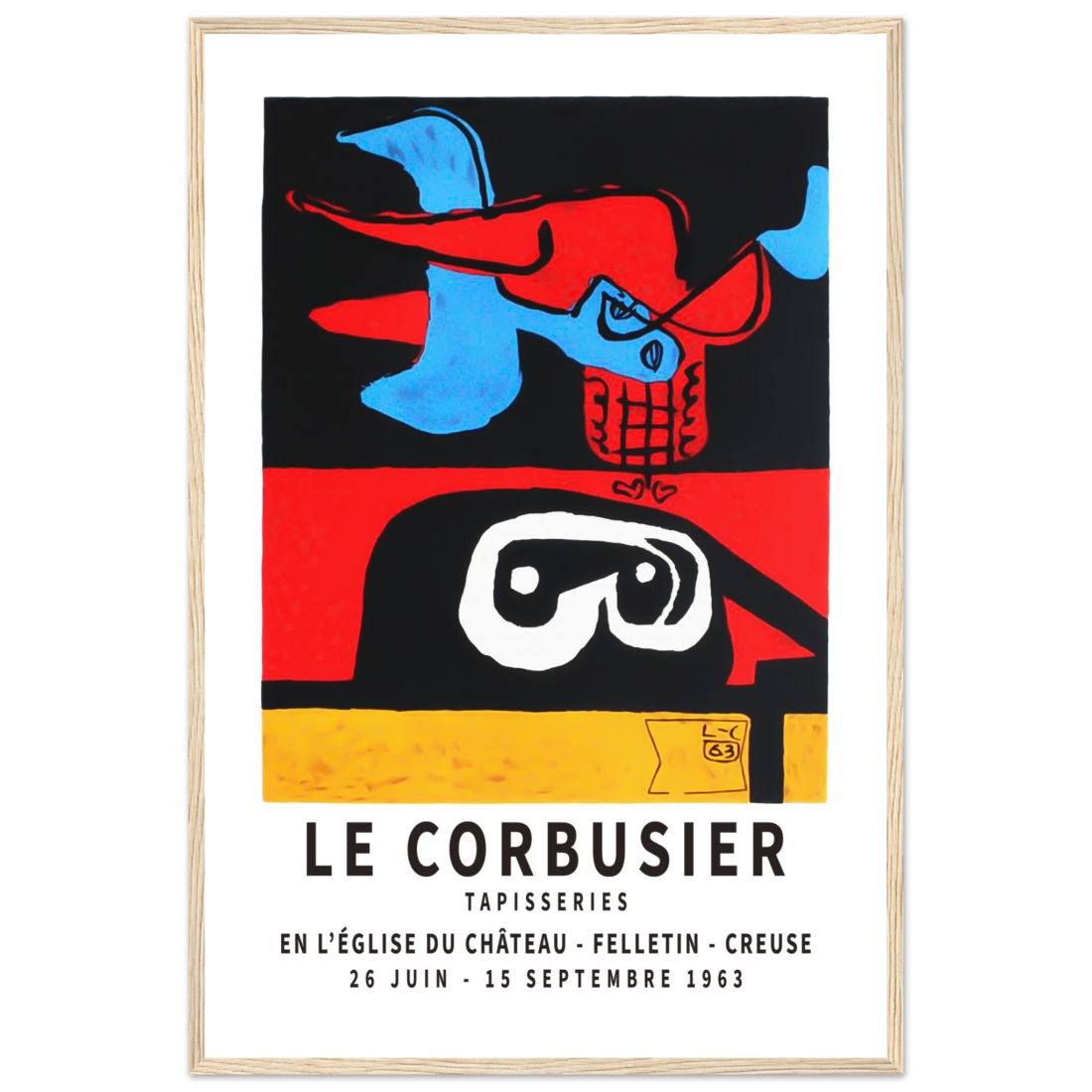 Le Corbusier 1963 Exhibition Artwork Poster-15