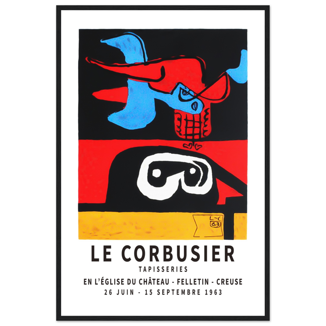 Le Corbusier 1963 Exhibition Artwork Poster-0