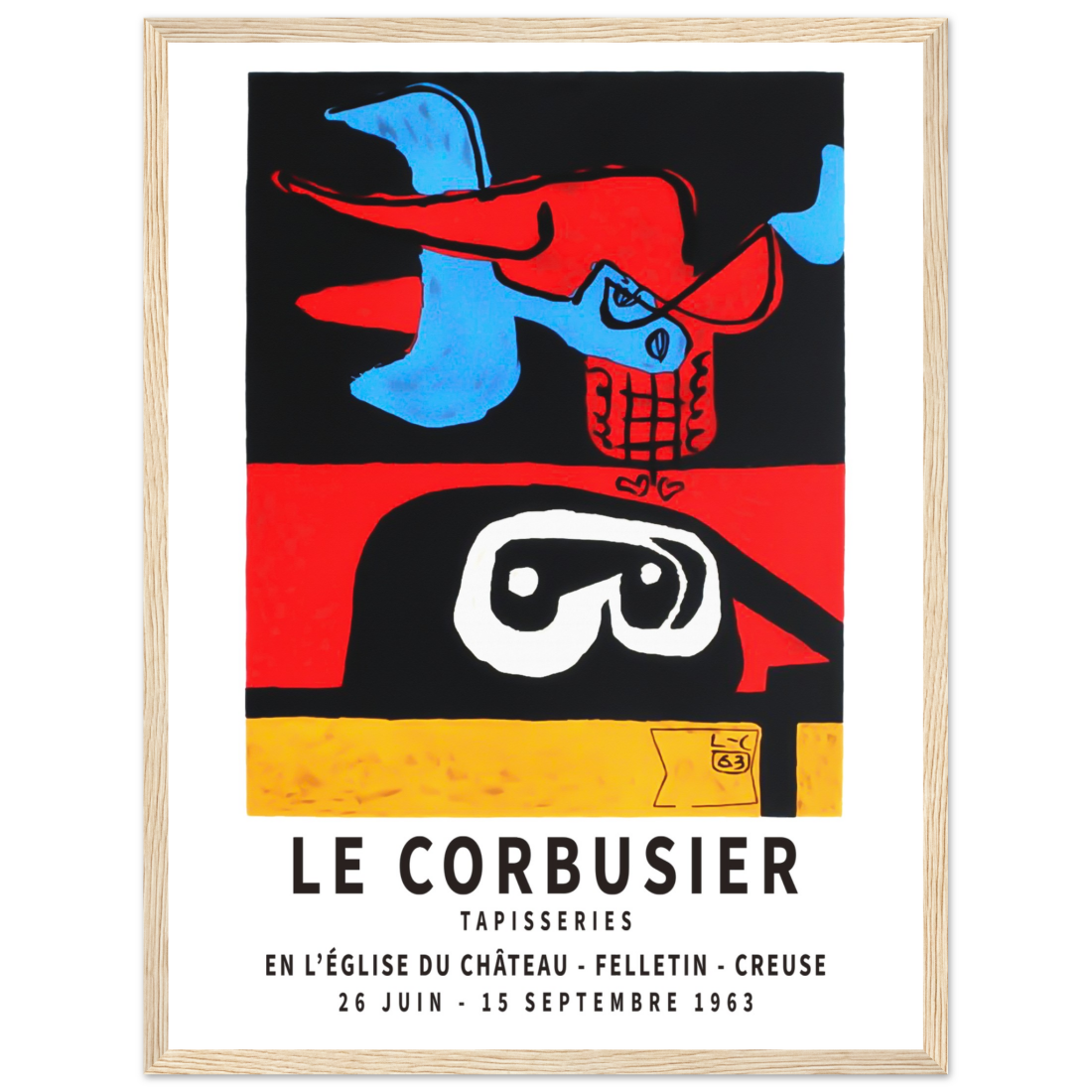 Le Corbusier 1963 Exhibition Artwork Poster-12