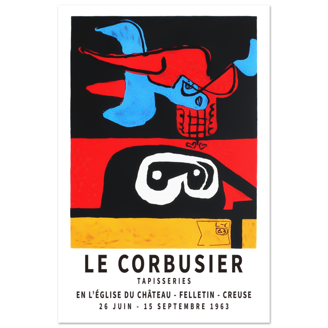 Le Corbusier 1963 Exhibition Artwork Poster-4