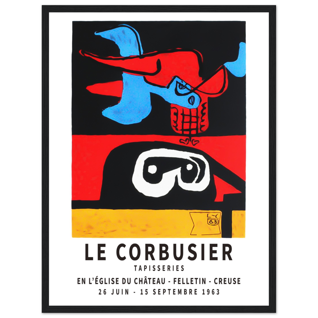 Le Corbusier 1963 Exhibition Artwork Poster-3