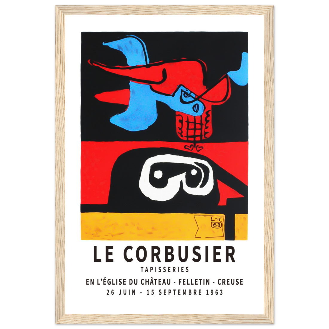 Le Corbusier 1963 Exhibition Artwork Poster-9