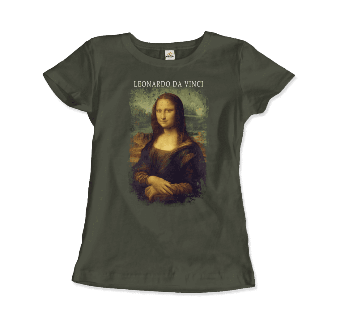 Leonardo Da Vinci, Mona Lisa, 1503~1519 Artwork T-Shirt-13